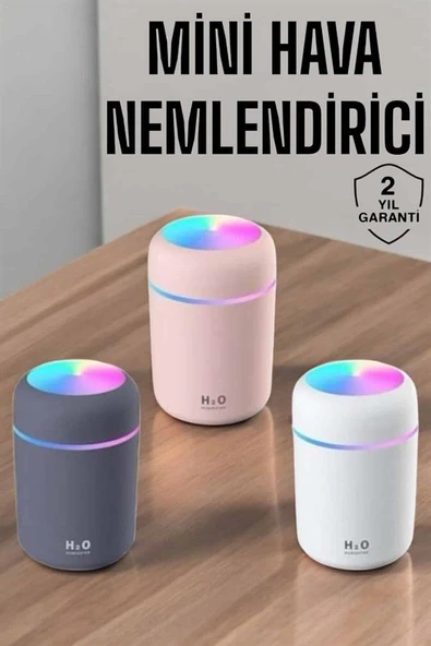 Buharlı Hava Nemlendirici Aromaterapi Renk Değiştirilebilir - Resim 2