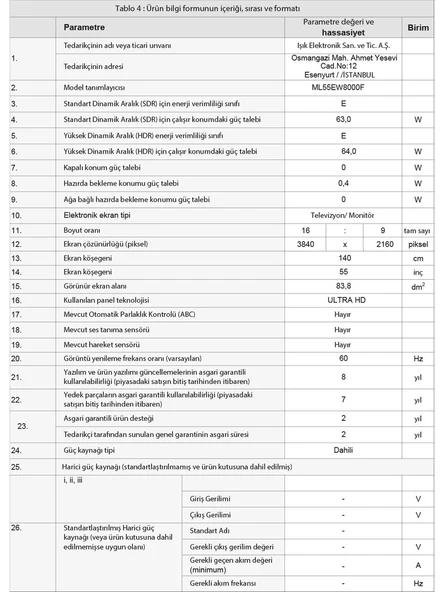 Strong ML55EW8000F 55’’ 140 Ekran Uydu Alıcılı 4K Ultra HD DLED TV - 5