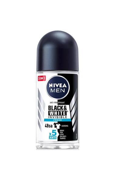Nivea Men Black White Fresh Erkek Deodorant Roll-On 50 ml