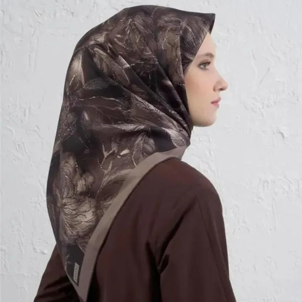 Armine E25KA9409D01 82 DJ Saf İpek Eşarp - Resim 2