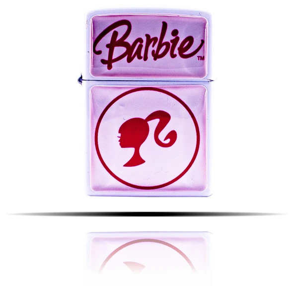 Barbie Desenli Beyaz Benzinli Çakmak - Resim 6