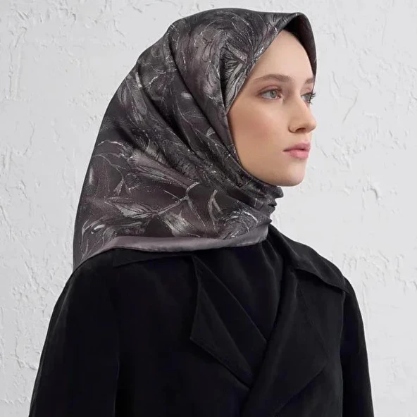 Armine E25Ka9409D02 07 Saf İpek Eşarp - Resim 2