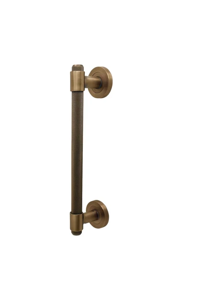 Punch Zamak A213 Mat Antik Sarı Çekme Kol Sürgülü Kapı Çekme Kolu 25 Cm 1 Adet - Resim 5