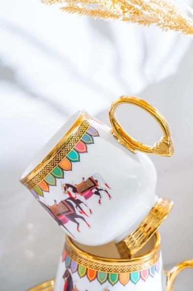 Acar Wilshire Siyah 6'lı Kahve Fincan Takımı SHP-07188 - 2