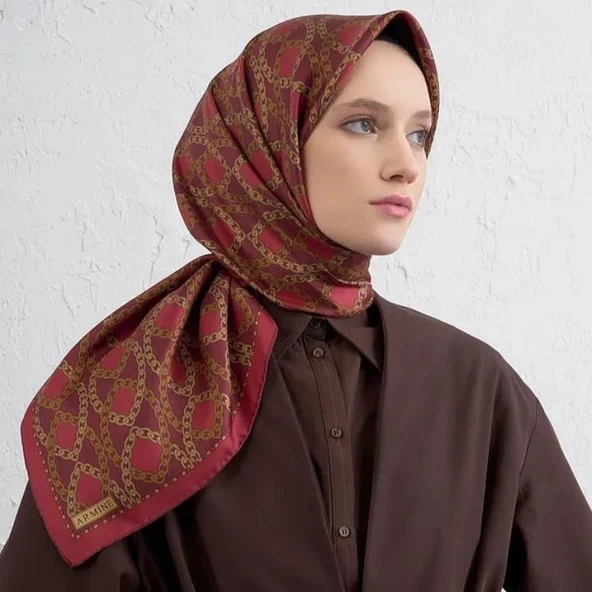 Armine E25KA9410D01 01 DJ Saf İpek Eşarp - 2