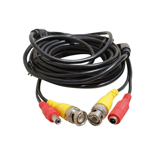 Cctv Kablo 10M Bnc + Power Jak Fişli ürün görseli 1