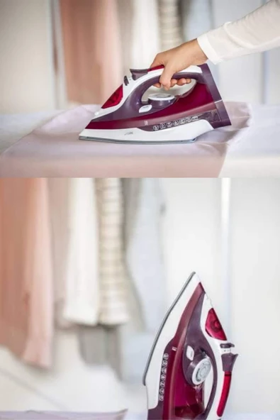 Buharlı Ütü 2200 Watt Seramik Tabanlı Taşınabilir Kablolu Ütü - 4