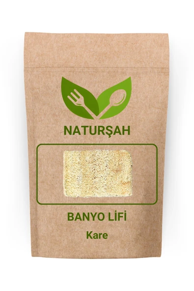 Naturşah Doğal Kabak Banyo Lifi Kare - 1