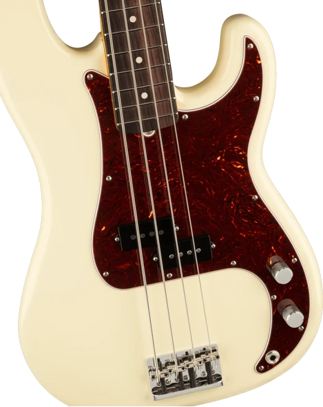 Fender American Professional II Precision Bass Akçaağaç Klavye Olympic White Bas Gitar - Resim 3