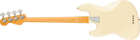 Fender American Professional II Jazz Bass Akçaağaç Klavye Olympic White Bas Gitar - 2