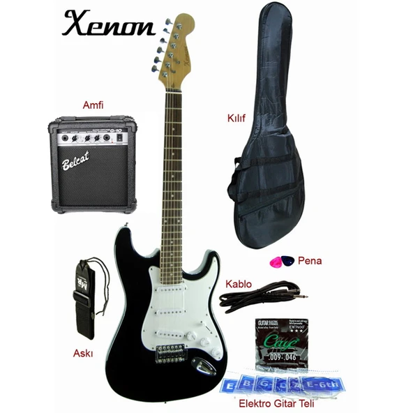 Elektro Gitar Seti XNE3BKSET