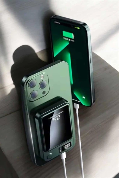 Pratik ve Taşınabilir 10.000 mAh Wireless Powerbank Hızlı Şarj Avantajı - 5