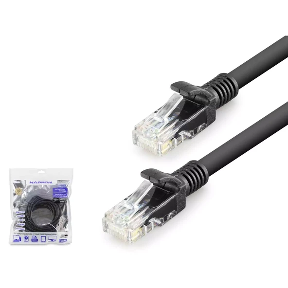Hadron Hdx5073 Cat6 Kablo 1000Gb 250Mhz 10M Siyah ürün görseli