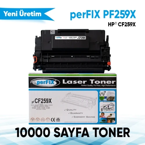 PERFIX PF259X Chipli 10000 Sayfa Siyah Muadil Toner