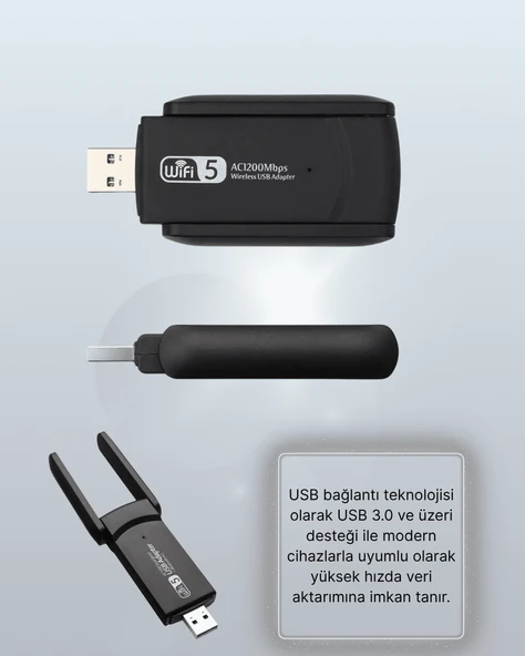 AC1200 USB WiFi Adaptör - 5