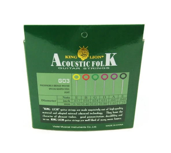 S03FG Akustik Gitar Teli - Resim 3
