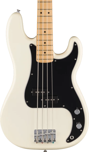 Fender Standard Precision Bass Akçaağaç Klavye Olympic White Bas Gitar - 4
