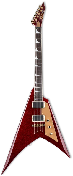 ESP LTD Kirk Hammett Signature KH-V Red Sparkle Elektro Gitar - 2