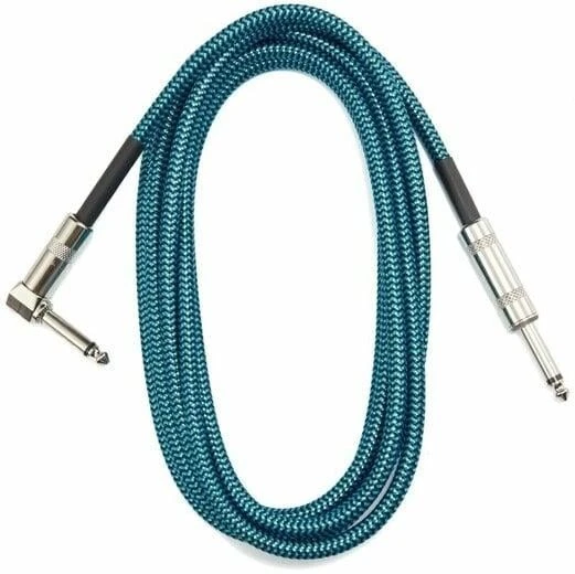 GİTAR KABLO GÜRÜLTÜSÜZ (NOISLESS) 3M MAVİ - 1