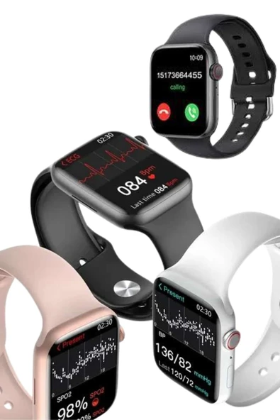 Plastik Kordonlu Kalp Atışı Uyku Takibi ve Çağrı Cevaplayabilen Akıllı Saat - 4