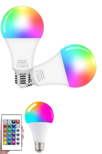 Ayarlanabilir Parlaklık RGB Led Ampul Beyaz Lamba Ve Renkli Ampul - Resim 2