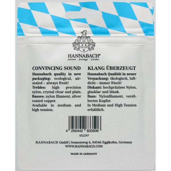 Hannabach 500HT Klasik Gitar Takım Tel - Resim 2