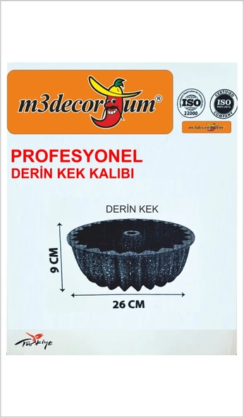 Büyük Profesyonel Aşçı Ev Ocak Fırına Uygun Metal Döküm Enjeksiyon Granit Kaplama Kek Pasta Kalıbı