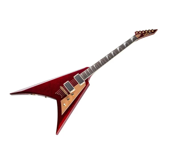 ESP LTD Kirk Hammett Signature KH-V Red Sparkle Elektro Gitar - 4