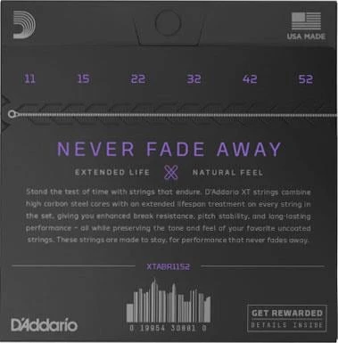 DADDARIO XTAPB1152 AKUSTİK GİTAR TEL SETİ, PHOSPHOR BRONZE, LIGHT - Resim 2