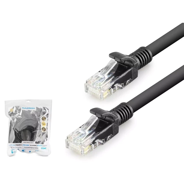 Hadron Hdx5075 Cat6 Kablo 1000Gb 250Mhz 20M Siyah - 1