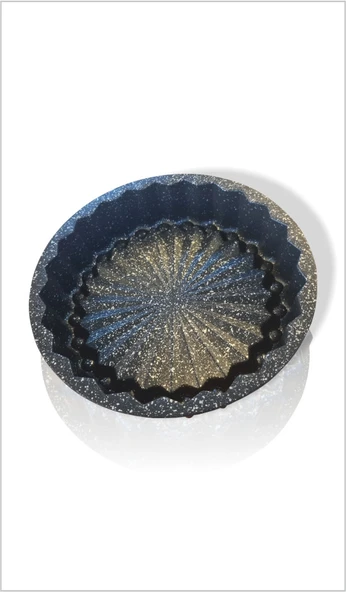 Büyük Profesyonel Ev Ocak Fırına Uygun Metal Döküm Enjeksiyon Granit Kaplama Tart Turta Pasta Kalıbı - 2