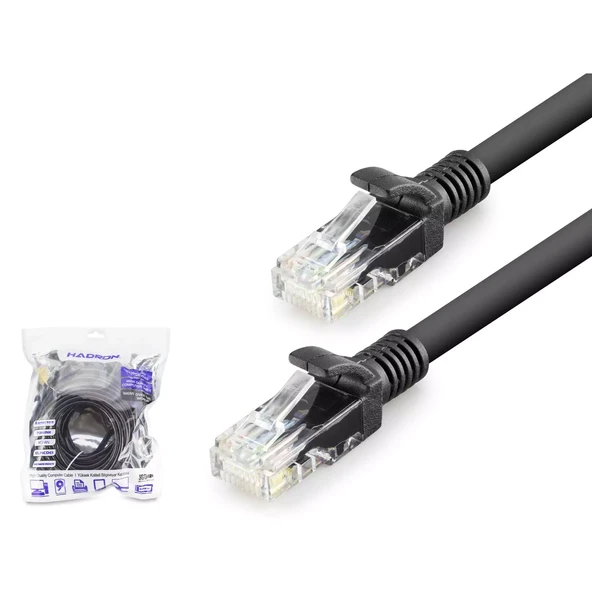 Hadron Hdx5074 Cat6 Kablo 1000Gb 250Mhz 15M Siyah ürün görseli