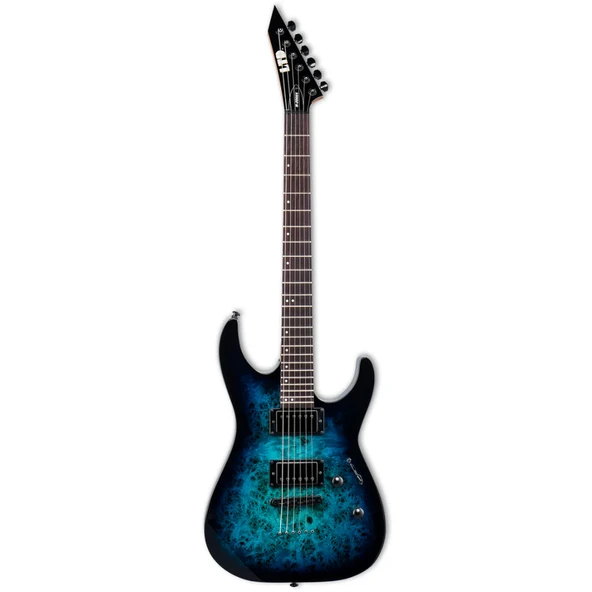 ESP LTD M-200DX NT Blue Burst Elektro Gitar - Resim 2
