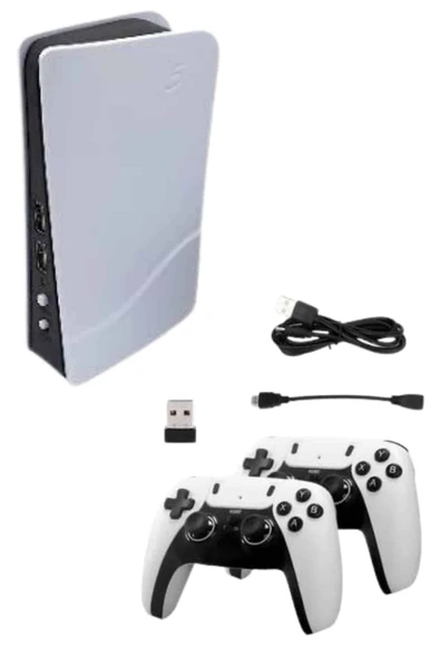 4K HD Klasik Retro Game Box 3000 Oyunlu Çift Kollu Çift Kişilik Oyun Konsolu - 2