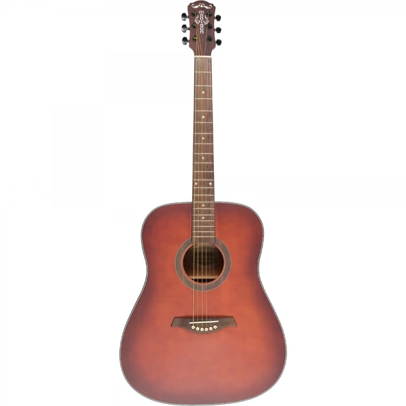 Madison MAG-41M-TRD Trans Red Akustik Gitar - 2