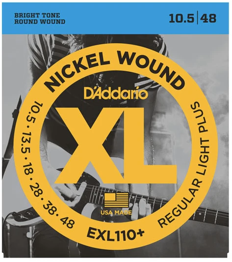 DADDARIO EXL110+ ELEKTRO GİTAR TEL SETİ, XL, 10.5-48, REGULAR LIGHT PLUS ürün görseli
