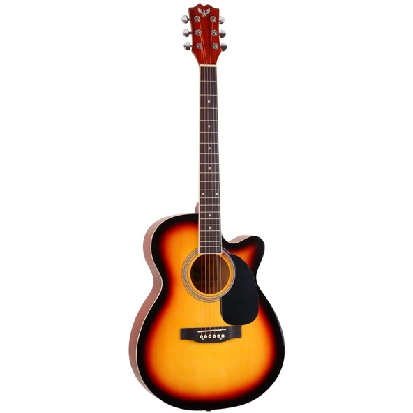 Angel AFG100-SB Sunburst Akustik Gitar - 3