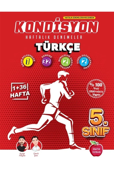 Newton 5. Sınıf Kondisyon Türkçe Haftalık Kazanım Denemeleri 37 Hafta - 1