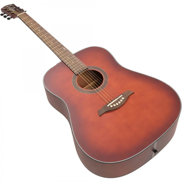 Madison MAG-41M-TRD Trans Red Akustik Gitar - 5