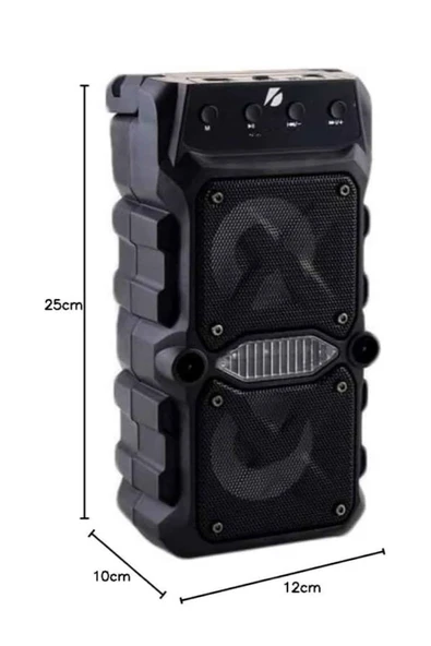 Bluetooth Hoparlör Çift Mikrofonlu Güçlü Ses Kaliteli Kesintisiz Kablosuz - Resim 5