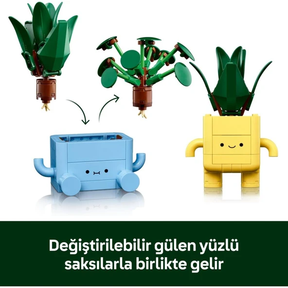 LEGO Botanicals 10349 Mutlu Bitkiler (217 Parça) - Resim 6