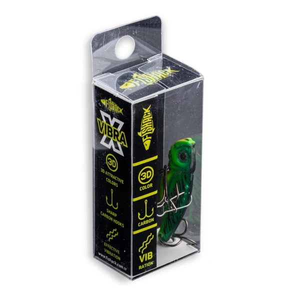 Vibrasyon Yem - LRF/Spin Jig - Fishack VibraX - 7g 40mm - Tiger Strike - UV Boyalı - 5