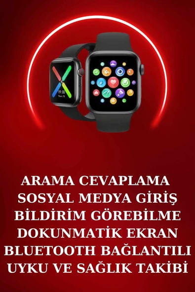 Yeni Nesil Akıllı Saat ve Ucuz Kaliteli Bluetooth Kablosuz Kulaklık Amoled Ekran - 2