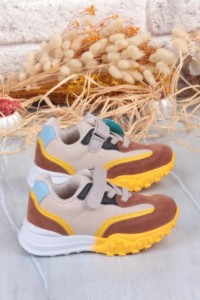 Vicco 346.B25K.253 Surf Bej Rahat Erkek Çocuk Ayakkabı - Resim 2