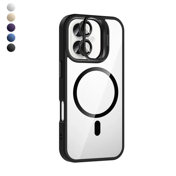 iPhone 17 Kılıf Remim Magsafe Lensli Kamera Standlı Kapak