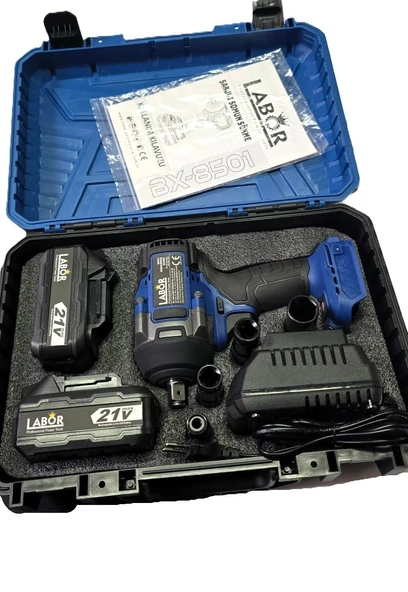 Labor Bx-8502 1/2" Darbeli Somun Sökme 21v 4.0 Ah Çift Akülü 550 Nm Çantalı ürün görseli 1