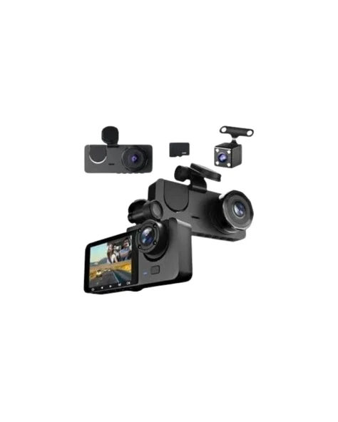 Gelişmiş G-Sensörlü Üçlü Araç Kamerası – 5” LCD Ekran ve Hareket Algılama - 3