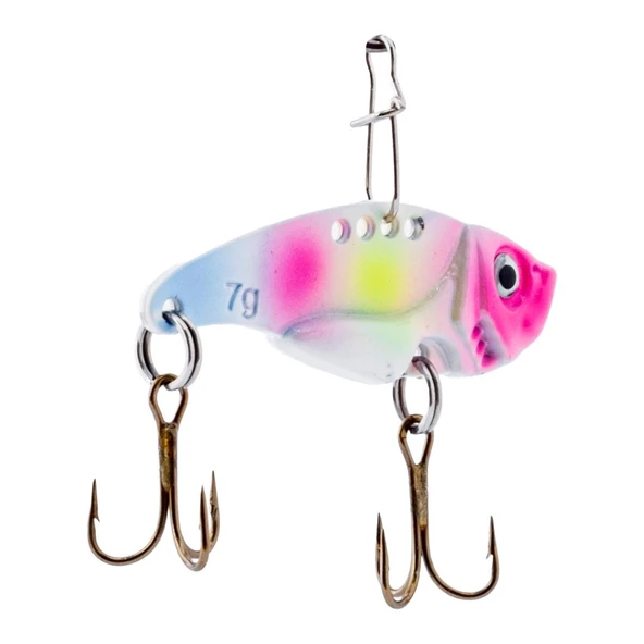 Vibrasyon Yem - LRF/Spin Jig - Fishack VibraX - 7g 40mm - Candy Ice - UV Boyalı - 4