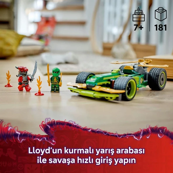 LEGO 71828 NINJAGO® Lloyd'un Çek-Bırak Yarış Arabası - Resim 5