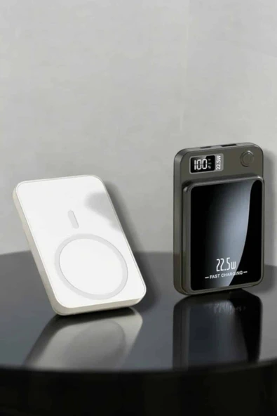 iOS Uyumlu 22.5W Hızlı Şarj Magsafe Powerbank Dijital Göstergeli 10.000 mAh - 2
